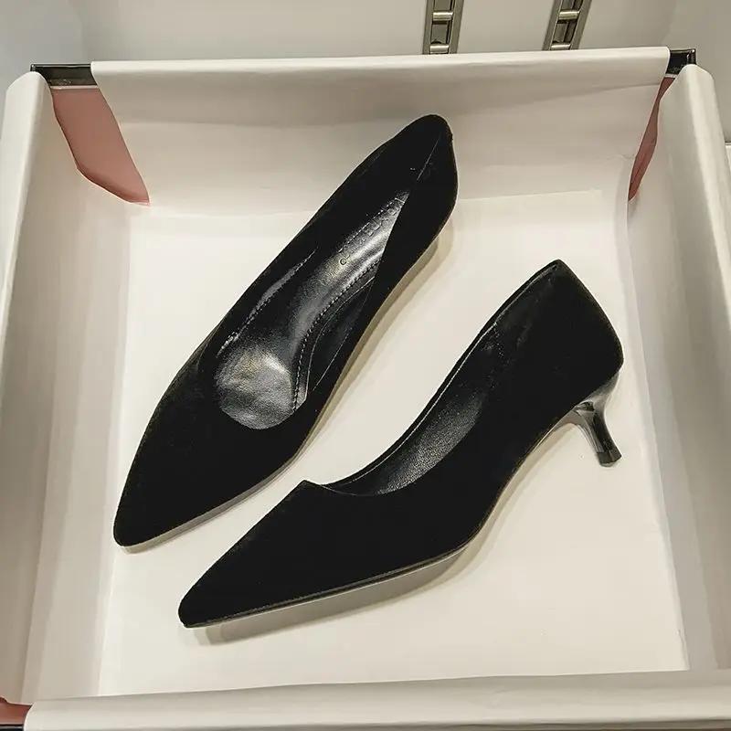 Ladies Pumps Pointed Toe Stilito Women's Shoes Non Slip On Sale Wholesale Promotion Hot And Low Price Korean Style Luxury Brand