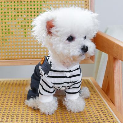 Pet Circle, Pet Clothes, Dog Cat Clothing, Four-legged Bear Head Jeans, Trendy Brands
