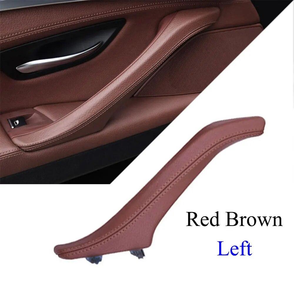 

Внутрішня дверна ручка пасажира Заміна шкіряної ручки ручки для BMW 5 серії F10 F11 F18 520i 523i 525i 528i 535i Red Brown Left