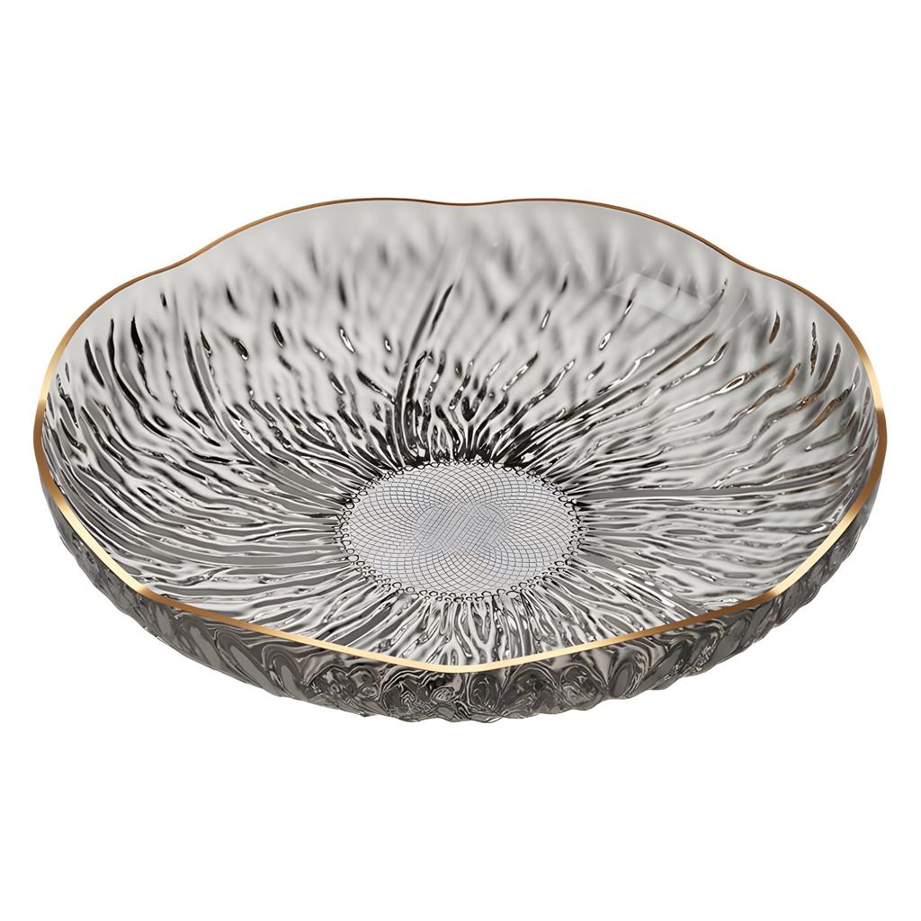 Daily Dining Kitchen Spitting Bone Saucer Plastic Flower Fruit Plate High Sense Household Tea Table Fruit Plate Dessert Snack Plate