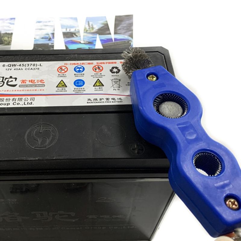 4 in 1 Pipe Cleaning Tool Tube & Fitting Brush Wire Brush Deburr Durable Battery Terminal and Post Brush for Soldering