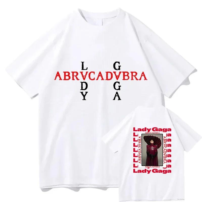 Lady Gaga Abracadabra T-shirt Unisex Fashion T-shirt for Men Women Vintage Clothing Summer Tops 2025 Short Sleeve Streetwear