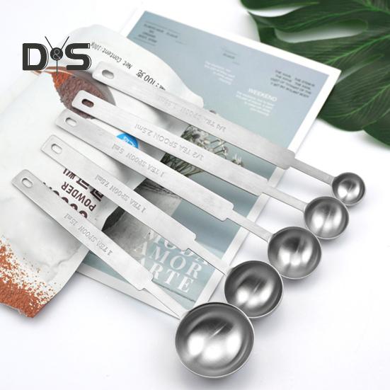 1Pc/1 Set Multiple Sizes Coffee Spoon Corrosion Resistant Useful Stainless Steel Milk Powder Spoon