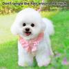 Ham Floral pentru Câini Mici Ham Drăguț cu Volane și Lesă Ham Reglabil pentru Pui Bichon Frise Teddy Pomeranian