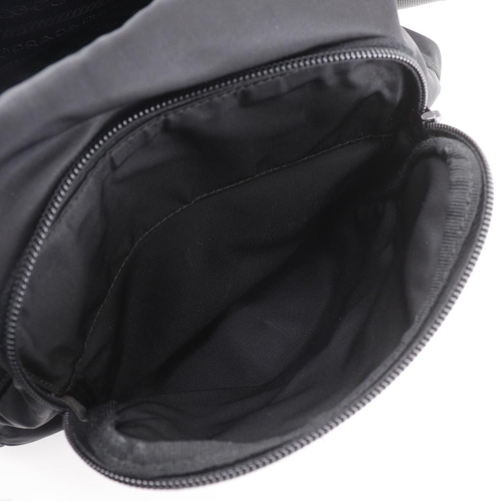 Prada Shoulder Bag Black Nylon Unisex Used
