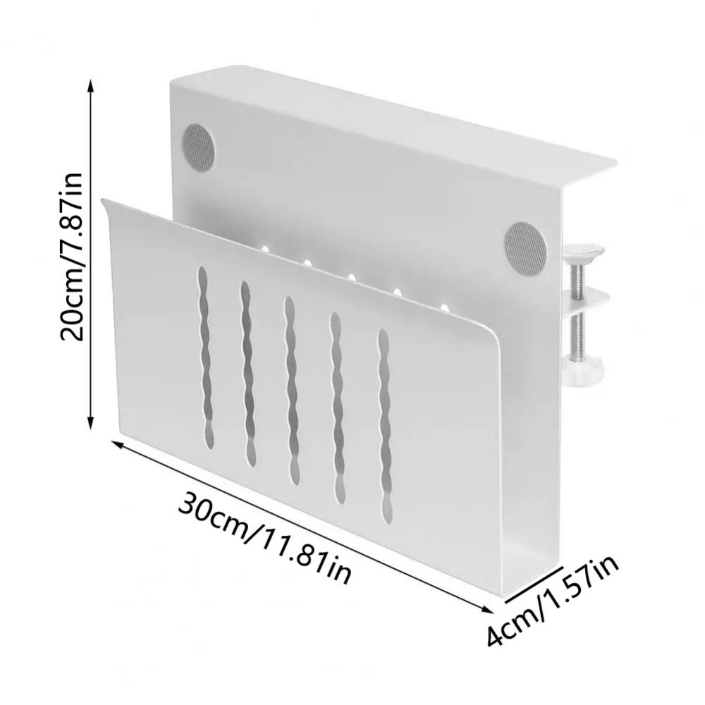 No Drill Under-desk Laptop Tray Desk Mount Clamp On Desk Shelf Hanging Desk Organizer  Home