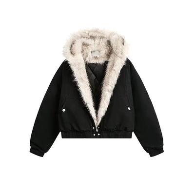 Harajuku Warm Jacket Men's Women's Retro Jacket Loose Punk Fur Jacket