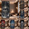 Occult Illuminati Eye For Samsung Galaxy A73,J7,22,Note,72,41,31,8,9,52,71,53,32,Soft Black Silicone Cover Case