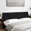 VidaXL Coussin de tête de lit noir 180 cm tissu 4019179