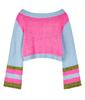 YOUTHBATH Color Stripe Cropped Knit_Pink