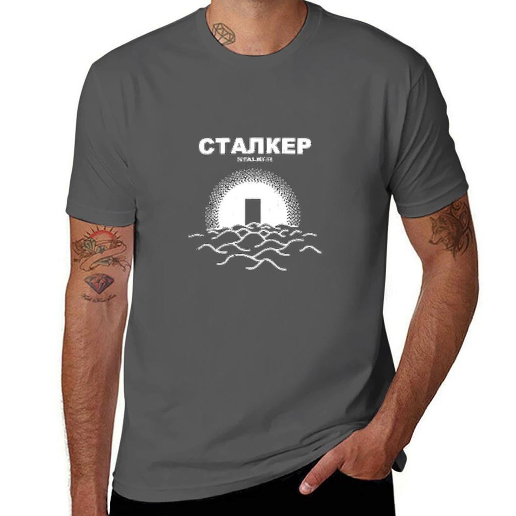 Stalker Tarkovsky Classic Essential T-Shirt Summer Clothes Quick-drying Fruit of the Loom Mens T Shirts