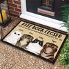 Welcome Entrance Door Mat Fun Cute Pet Pattern Carpet Living Room Dining Room Bathroom Decoration Rug Home Decoration