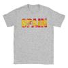 Unique SPAIN Flag T-Shirt for Men Crew Neck Pure Cotton T Shirt  Short Sleeve Tees Plus Size Clothing