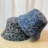 Fisherman Check Denim Hat Women Spring And Autumn Sun Sunscreen Hat Bucket
