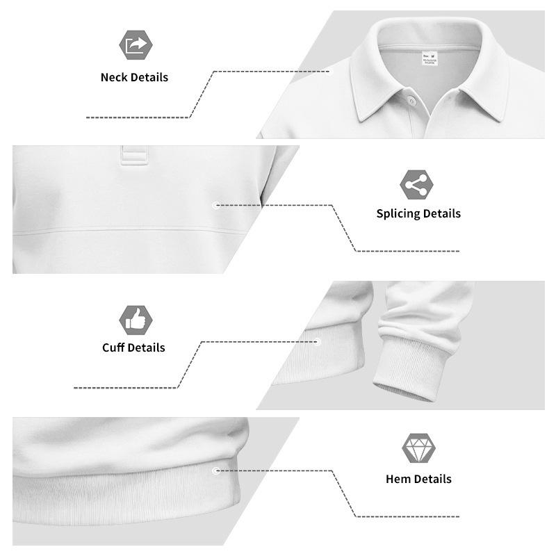 Men S Loose Casual Turn Down Collar Button Polo Shirt For Commute
