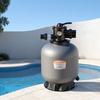 Sand Filter, 457.2 Mm, 151.4 LPM Above Inground Swimming Pool Sand Filter System, with 7-Way Multi-Port Valve, Backwash, Rinse, Recirculate