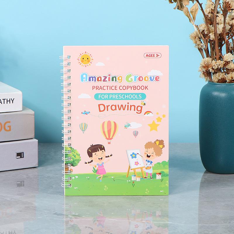 Children's Handwriting Practice Workbook: English Alphabet, Numbers & Calligraphy for Toddlers