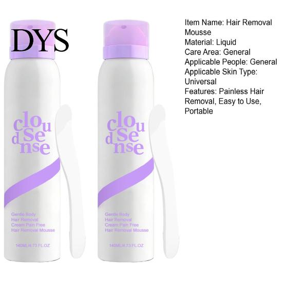 Gentle Hair Removal 1/2Pcs 140ML Mousse Pain Free Fast Acting Moisturizing Full Body Arm Leg Underarms Facial Remover Depilatory Cream Lightweight