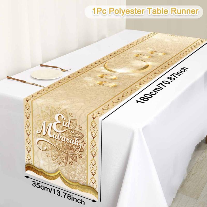 Ramadan Decor Tablecloth EID Mubarak Decor For Home 2025 Ramadan Kareem Islamic Muslim Party Eid Al Adha Gifts Happy Eid Al Fitr
