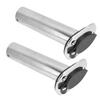 1 Pair 316 Stainless Steel Rod Holder Heavy Duty 15 Degree Fishing Rod Holder for Yatcht