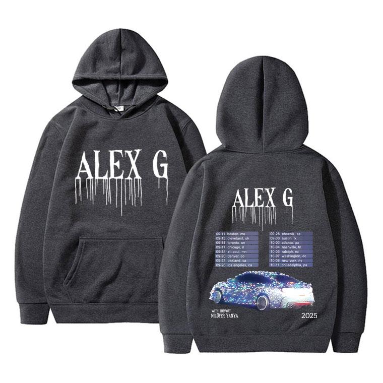Alex G Tour 2025 Hoodie Men Women Clothing Casual Sweatshirt Men's Oversized Hooded Tracksuit Male Fashion Fleece Cotton Hoodies