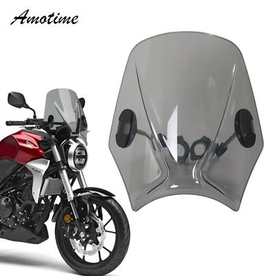 For Honda CB125R CB250R CB300R NEO Sports Cafe 2018-2025 2024 Windscreen Windshield Wind Deflector with Bracket Motorcycle Parts