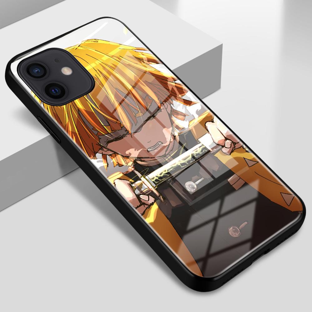 

Для чехла iPhone 14 Чехол Glass Agatsuma Zenitsu iPhone11 12 13 14 Pro Max Чехол для iPhone 6 6s 7 8 14 Plus XS Max XR SE2020 iPhone 14 plus