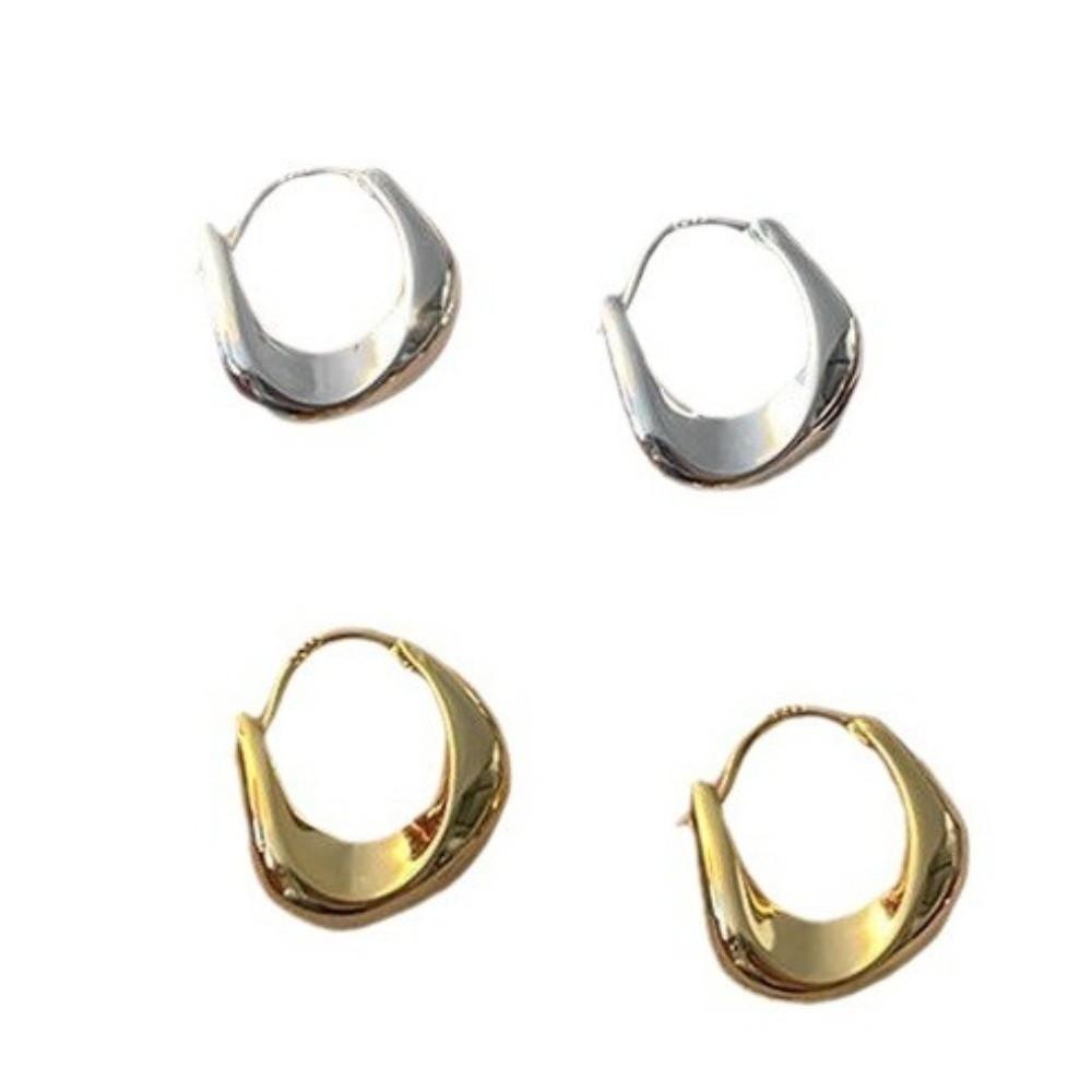 Versatile Chunky Hoop Earrings Simple Ear Pendant Vintage Drop Earrings  Women