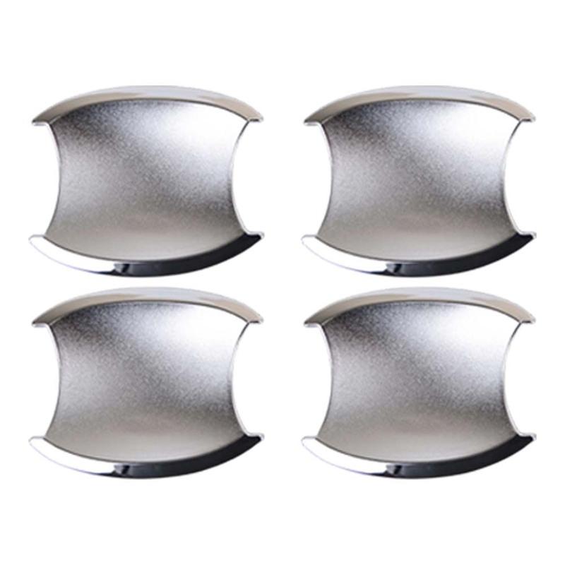 Car Decoration Door Bowl Handle Cover For Honda CRV 2007-2011 Silver Carbon Fiber Cars Accessories Styling Upgrade