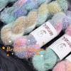 100g/roll Rainbow Gradient Color Wool Yarn Long Fluff Blended Yarn Hand Woven DIY Scarf Sweater Hat Shawl Wool Yarn Production