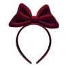 2023 New Year & Christmas Red Velvet Bow Headband - Women's & Children's Festive Hair Accessory
