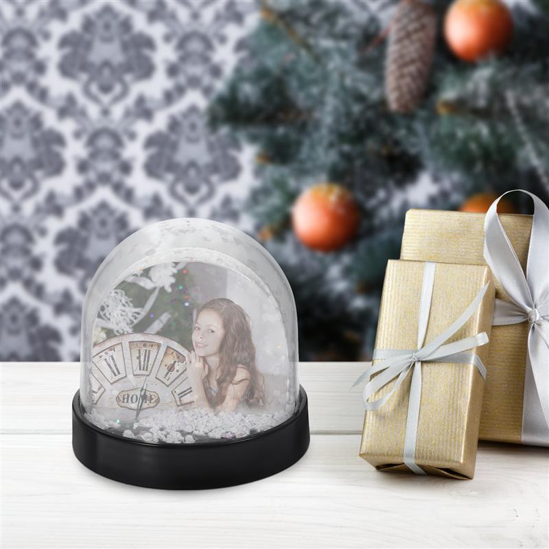 Photo Snow Globe Diy With Sublimation Blank Paper Picture Snow Globe Photo Frame Holiday Birthday Gift Handmade DIY Material