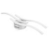 Ceiling Light, Wavy Shape LED Lamp with 3 Arms for Living Room Dining Room Bedroom, White Light 18W 2500LM AC85-265V