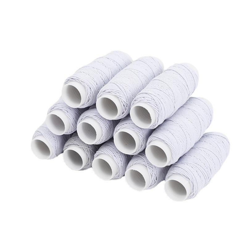 

20 м/рулон прочный эластичный шнур для бисероплетения для ручного или машинного шитья эластичные швейные нитки швейные нитки для одежды аксессуары белый