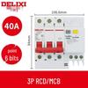 Delixi DZ47sLE Air Switch Circuit Breaker with Leakage Protection (1-4P, Single/Three-Phase, N)