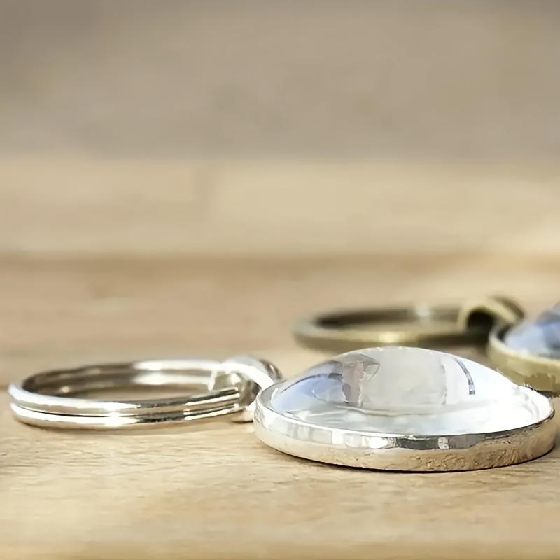 Angel Men's Alloy Round Keychain