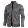 Jachetă din fleece pentru bărbați, toamnă, iarnă, groasă, călduroasă, de călătorie, cu fermoar complet.