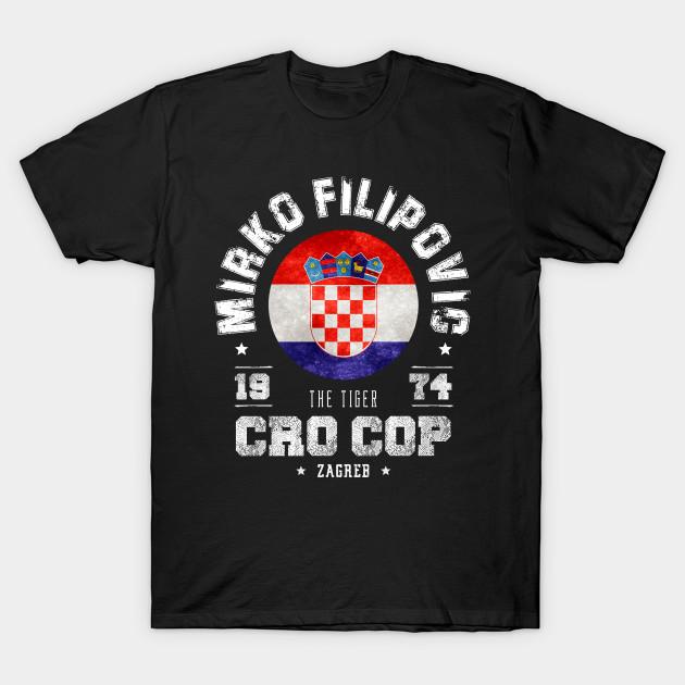 

Men Black Print T-shirt Mirko Cro Cop No-Cut Transfer Paper Print Cotton Tshirt L чорний