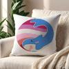 Trans Blahaj  Shark Cushion Cover Pillow Cover Decoration Room Home Sofa Living Office Car Nordic Simplicity