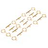 DIY Necklace Bracelet Jewelry Making Stainless Steel Toggle Clasps Bar Set Toggle Connectors Gold
