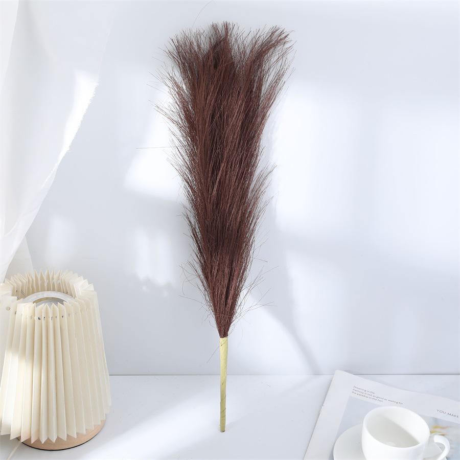 Classic Fireworks Reed Grass Wedding Decoration - 5-Prong Floral Arrangement Fake Flower Ornament