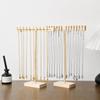 Countertop Use T-bar Jewelry Display Rack Wooden Bracelet Hanging Holder  Home Decoration