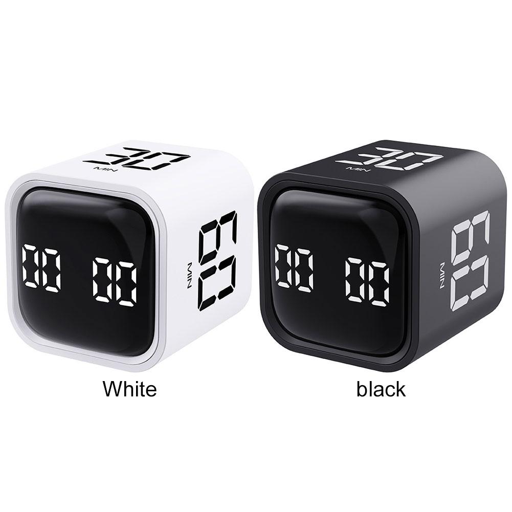 Gravity Sensor Flip Timer Mute Vibrate and Adjustable Sound Alert Mini Digital Timer Kitchen Timer for Tasks Work Study Kitchen