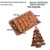 Shenhong Christmas Silicone Mold: 6-Cavity Tree & Santa Decorations for Mousse Cake and Chocolate Baking