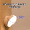 360° Rotatable Motion Sensor Night Light USB Rechargeable Compact LED Lamp for Bedroom Cabinet Closet Stairs Corridor
