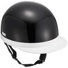 NBS Bike Parts Center Kask połówkowy, Biały daszek, Czarny, XL (Obwód głowy 61cm-62cm) 710910