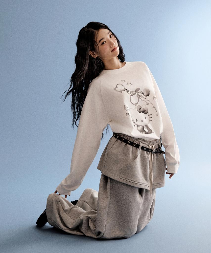 Seupao [Sanrio Characters] Long Sleeve T-Shirt (White)_Splag23U01