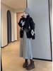 Elegant Wool Blend Bootcut Wide-Leg Cropped Trousers - Warm and Slimming for Autumn/Winter 2025