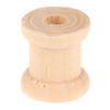 100Pcs Wooden Empty Thread Spools Wood Bobbins Reels Organizer Sewing Tools