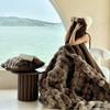 NOAHAS High-end Thickened Rabbit Plush Blanket Winter Imitation Fur Plush Blanket Nap Bedroom Sofa Cover Blanket for Bed Use